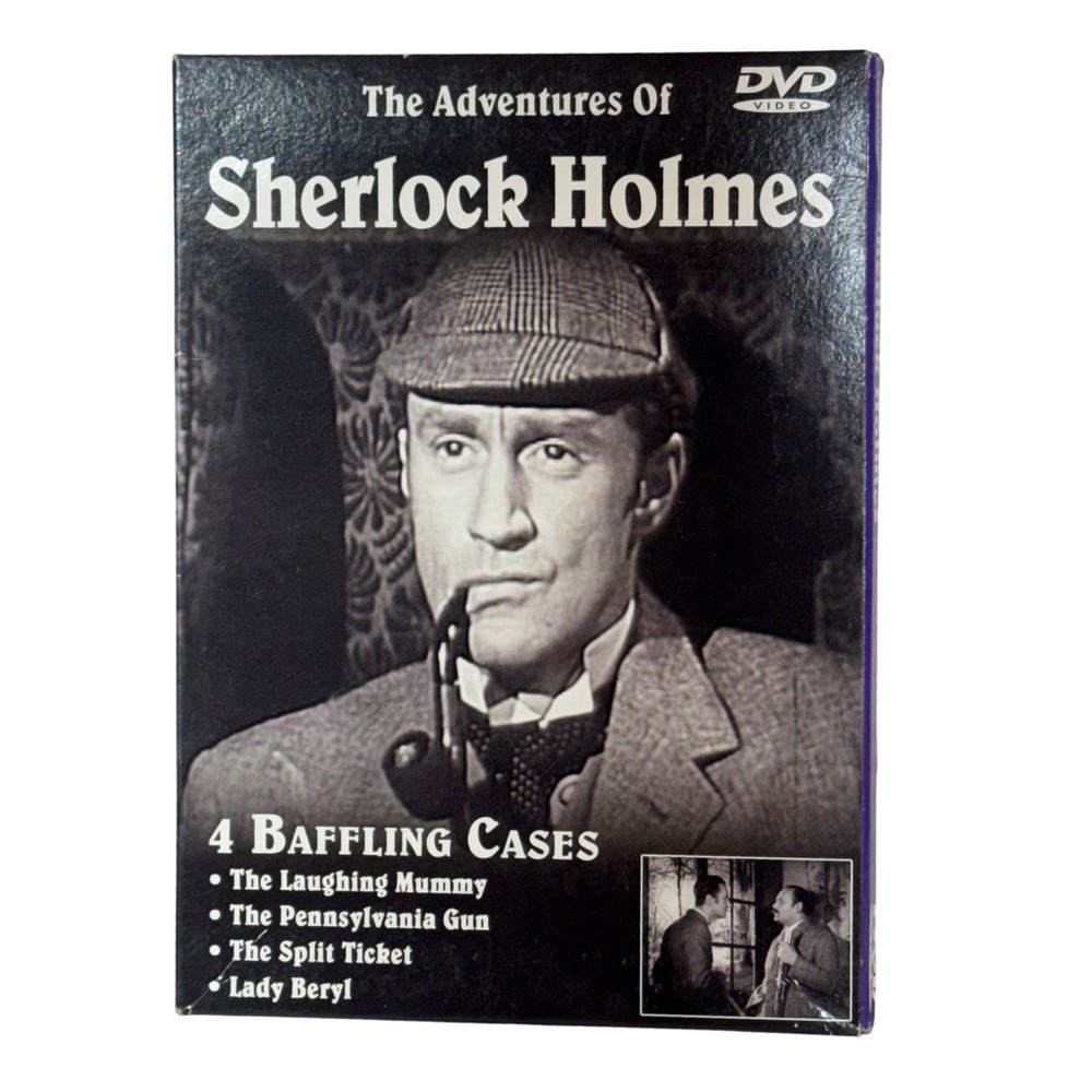 Sherlock Holmes The Adventures Of 4 Baffling Cases Ronald Howard DVD Mystery B&W
